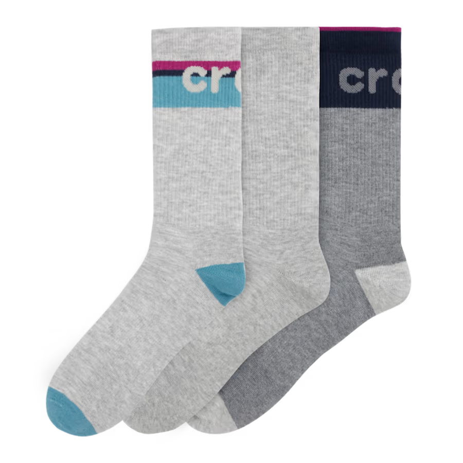 CrocsSocks Macro Logo 3PK