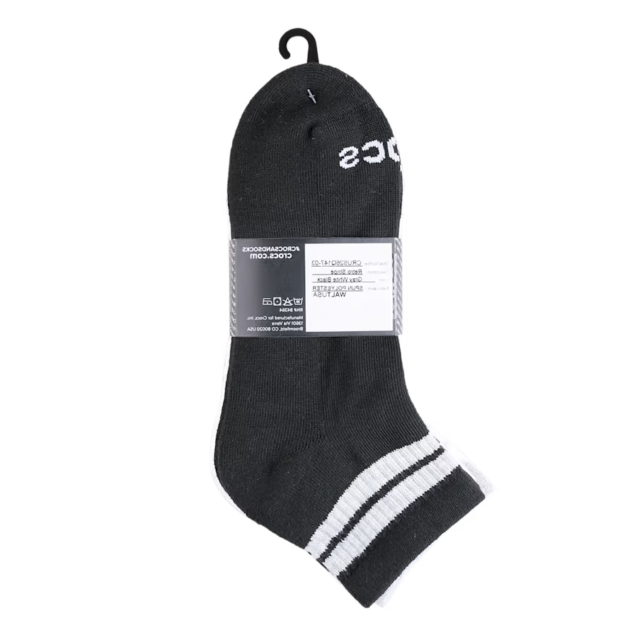 CrocsSocks Retro Ankle Stripe 3-Pack