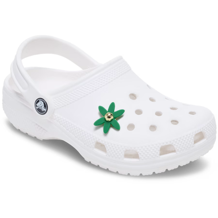 Retro Green Spinner Flower
