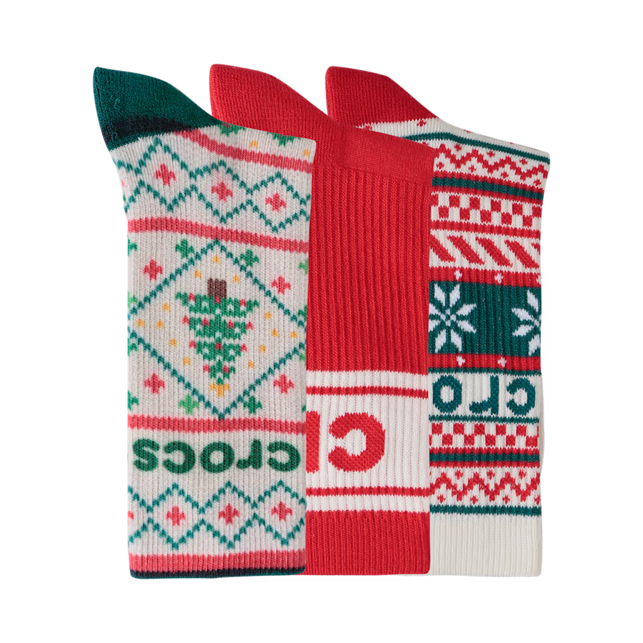 CrocsSocks Sweater Print 3-Pack