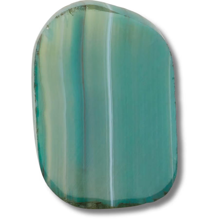 Green Glass Cut Stone
