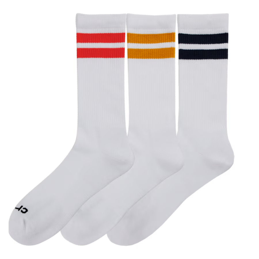 CrocsSocks Stripe Crew 3-Pack