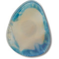 Blue Glass Cut Stone