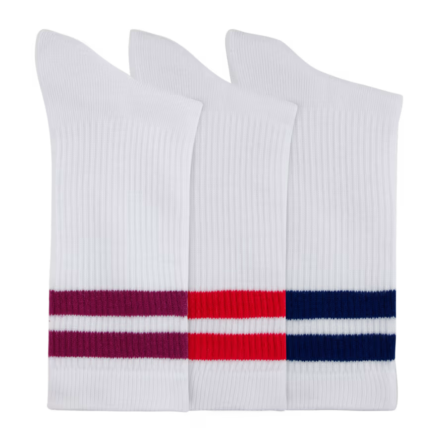 CrocsSocks Stripe Crew 3-Pack