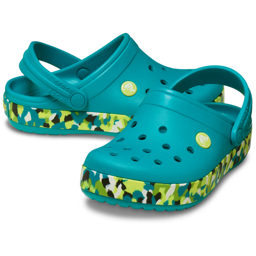 Kids' Crocband Glow Confetti Band Clog