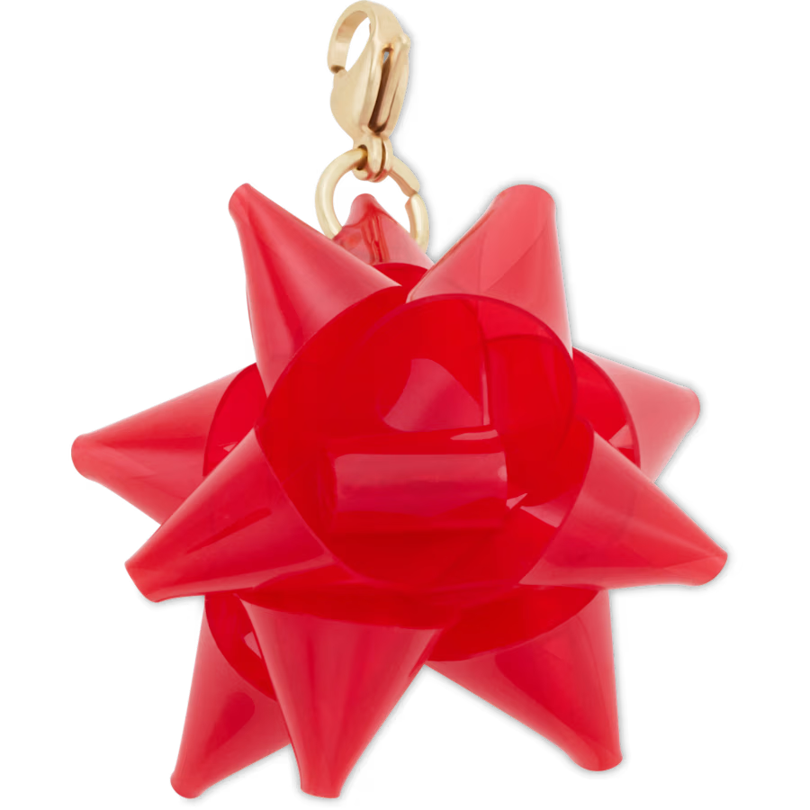 Red Holiday Bow Charm