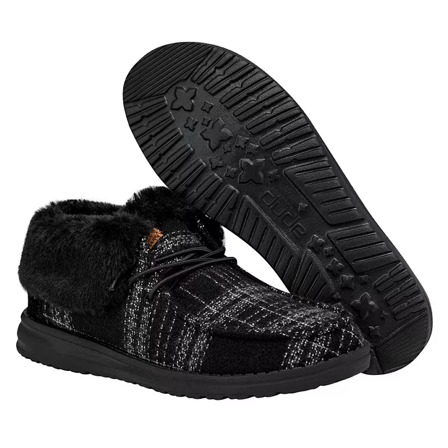 Wendy Fold Boot Plaid Cozy