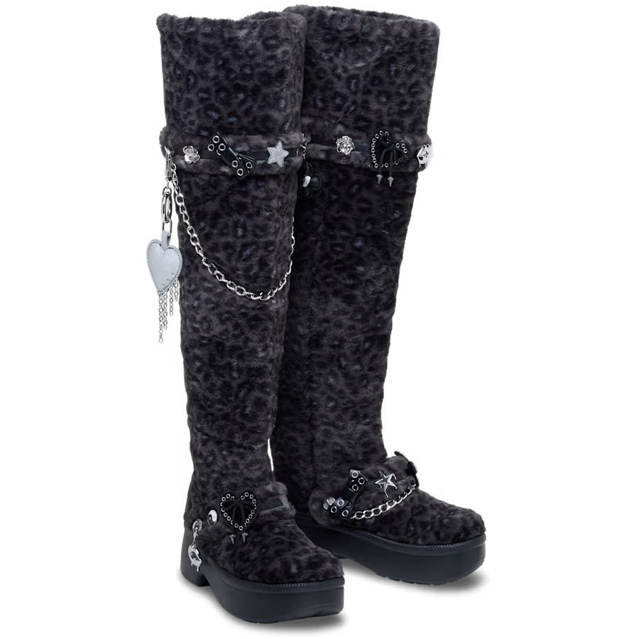 Classic Unfurgettable Leopard Knee High Boot