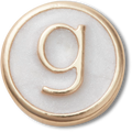 Tiny Pearlized Letter G