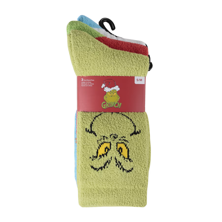Kids' Crocs Socks The Grinch 3 Pack