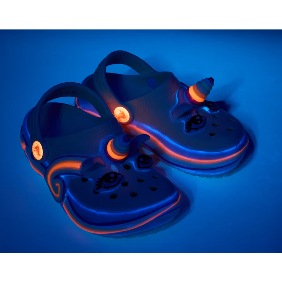 Toddler Classic IAM Unicorn Lights Clog