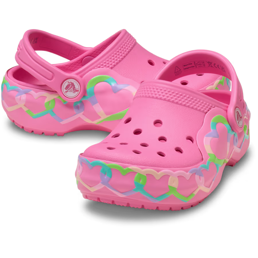 Toddler Classic Heart Lights Clog