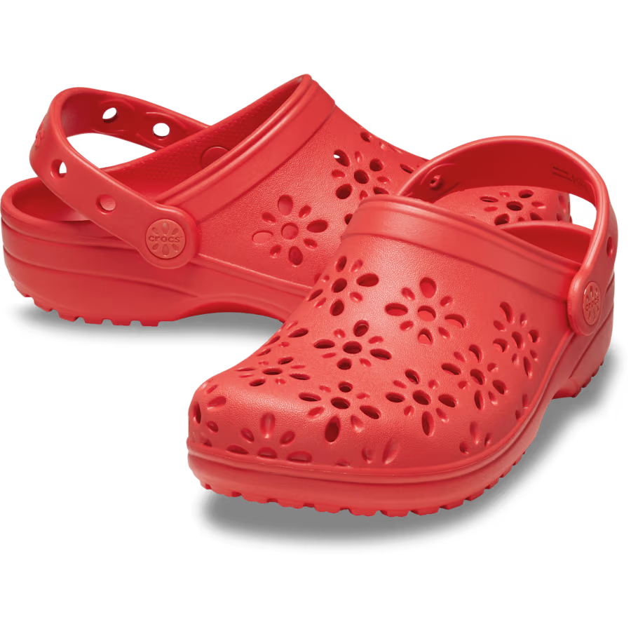 Kids' Classic Floral Cut-Out Clog