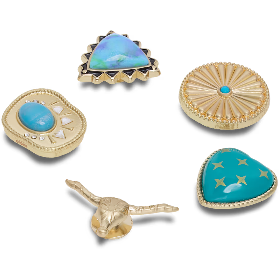 Gold Turquoise Western 5 Pack