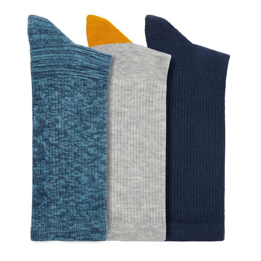 Crocs Socks Crew Texture Logo 3-Pack