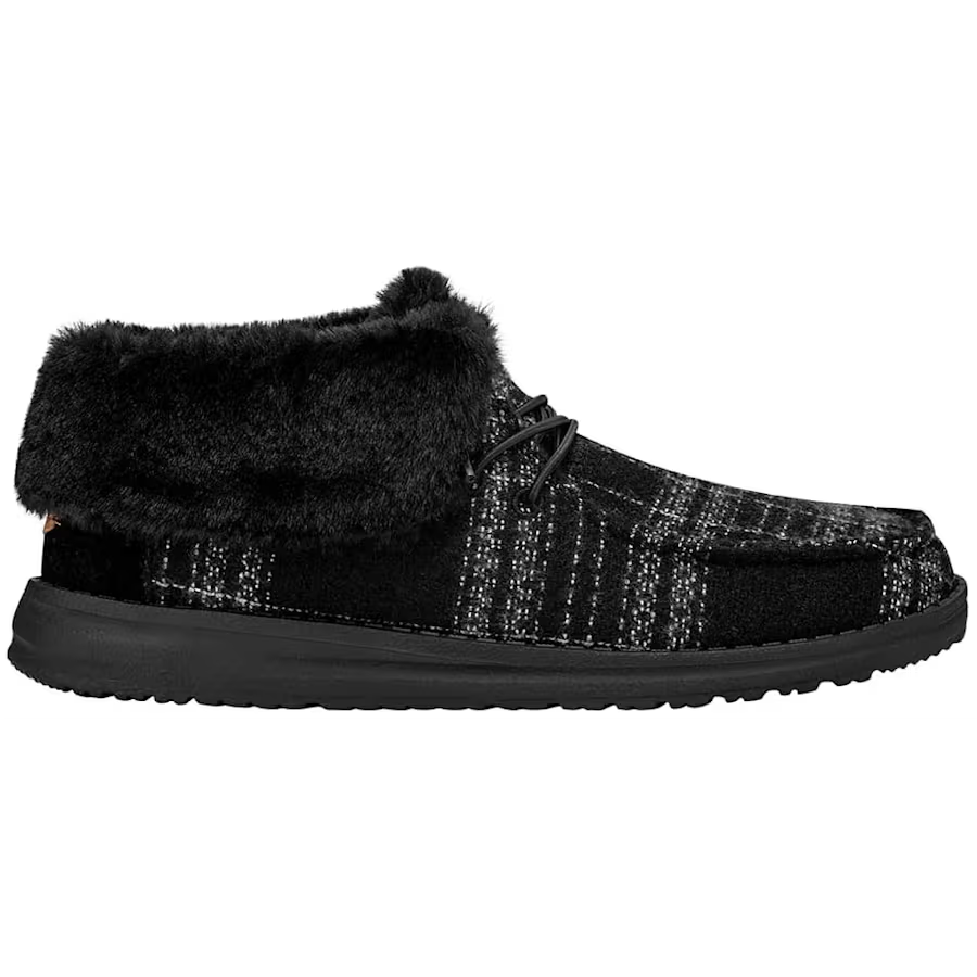 Wendy Fold Boot Plaid Cozy