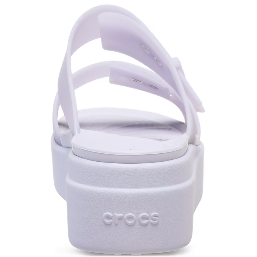 Brooklyn Buckle Frosted Low Wedge