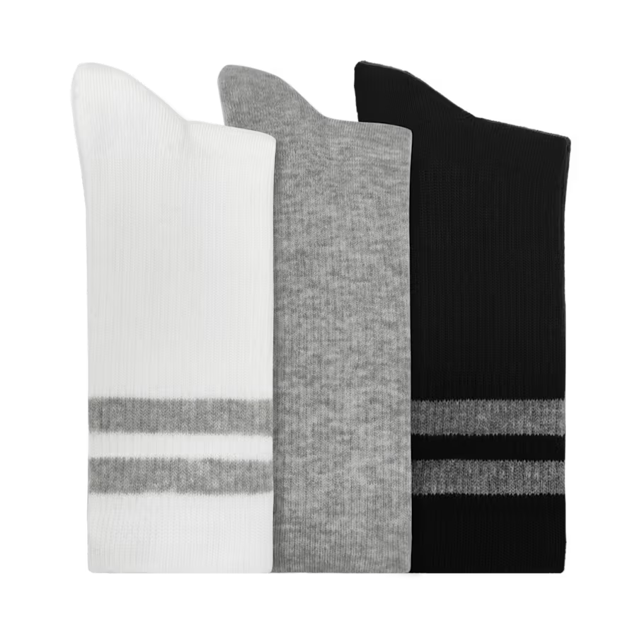 CrocsSocks Crew Small Stripe 3-Pack