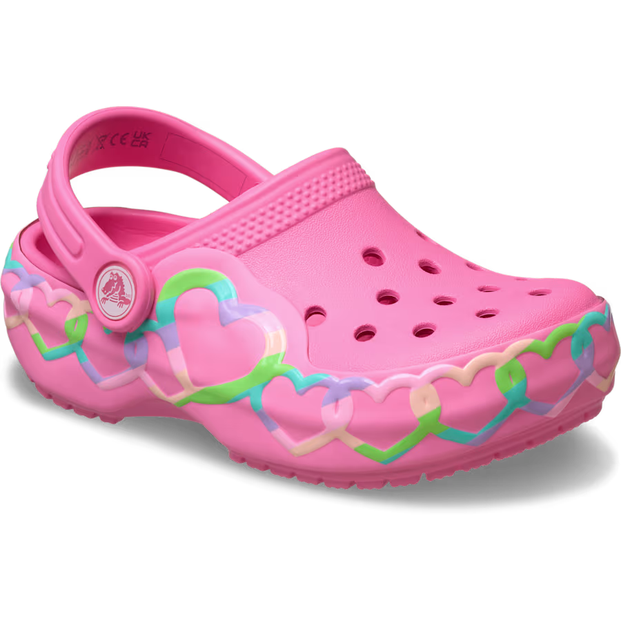 Toddler Classic Heart Lights Clog