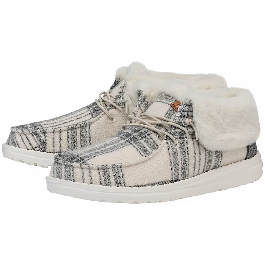Wendy Fold Boot Plaid Cozy