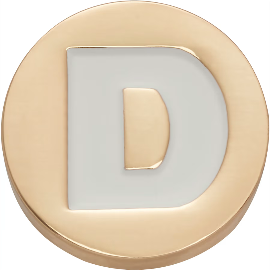 Gold Letter D