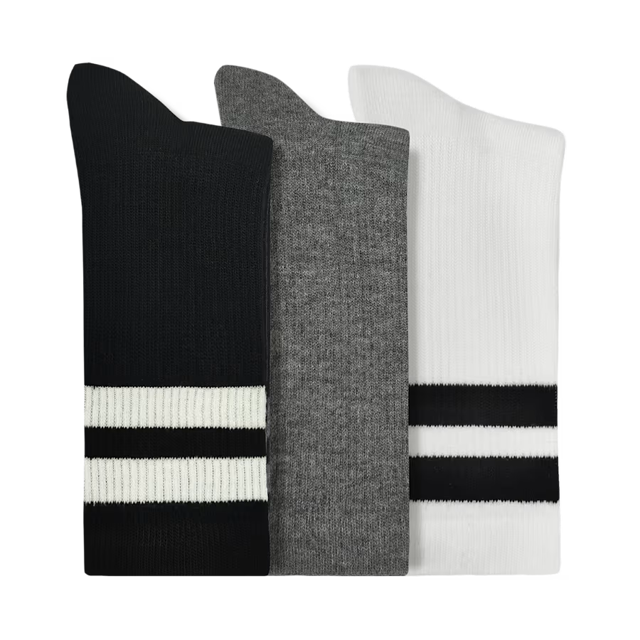 CrocsSocks Crew Large Stripe 3-Pack