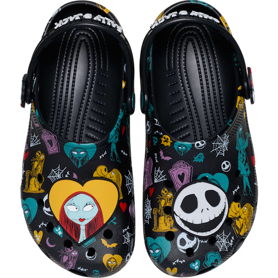 Disney Tim Burton's The Nightmare Before Christmas Jack and Sally Classic Clog
