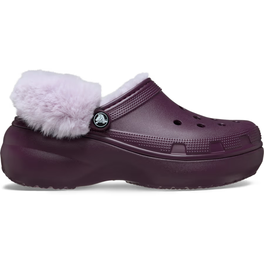 Classic Platform Fuzz Lined Clog