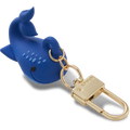 3D Whale Bag Charm Blue