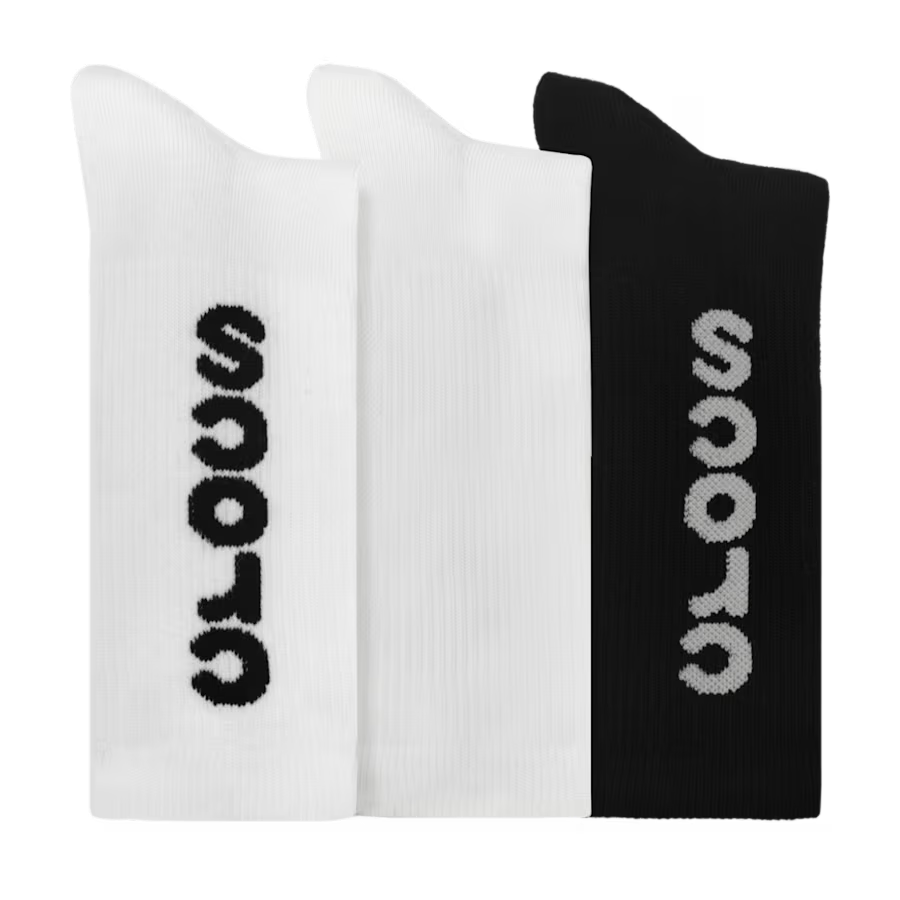 CrocsSocks Crew Macro Logo 3PK
