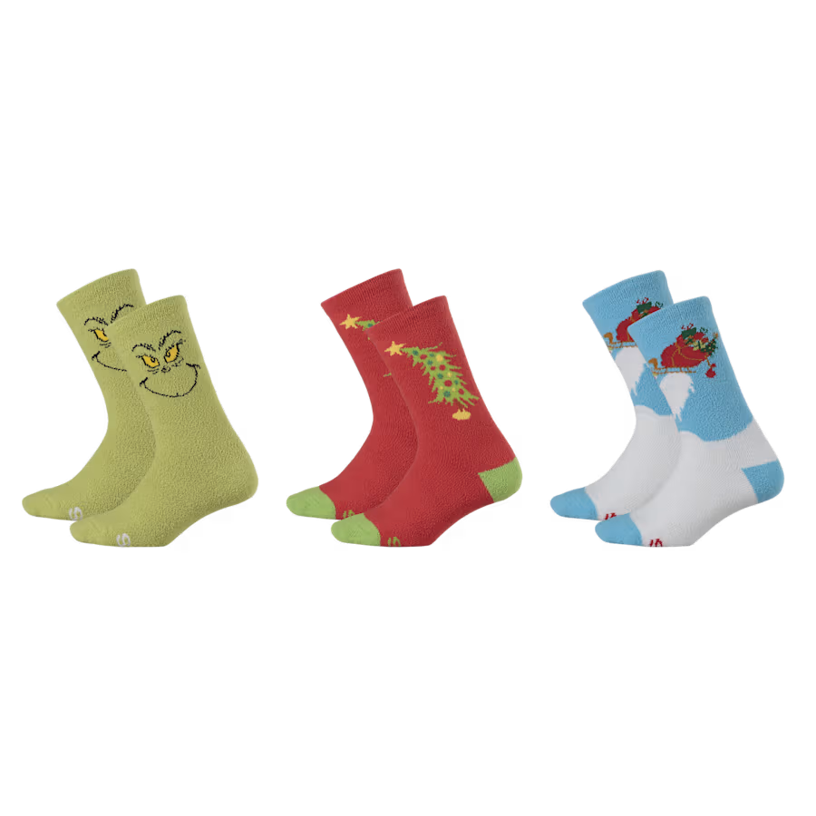 Kids' Crocs Socks The Grinch 3 Pack