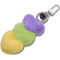 Triple Heart Bag Charm