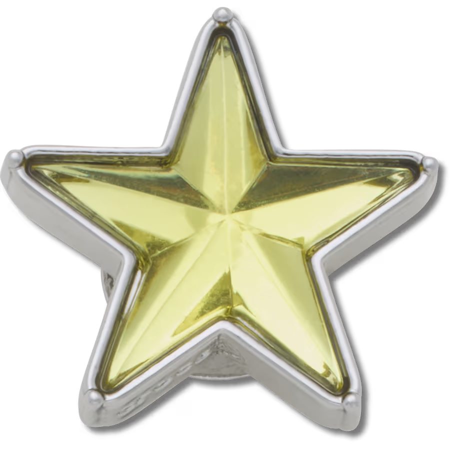 Silver and Green SMT Gem Star