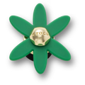 Retro Green Spinner Flower
