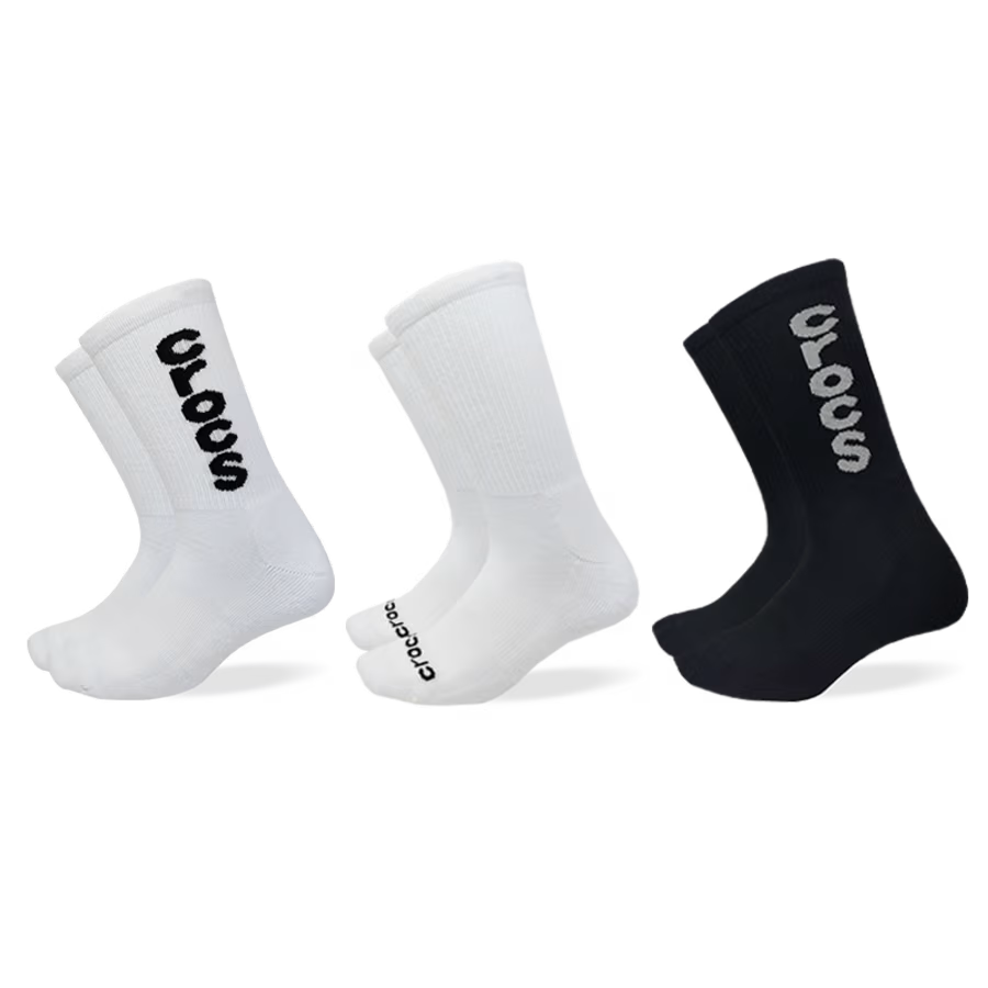 CrocsSocks Crew Macro Logo 3PK