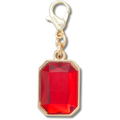 Rectangle Ruby Gem Charm