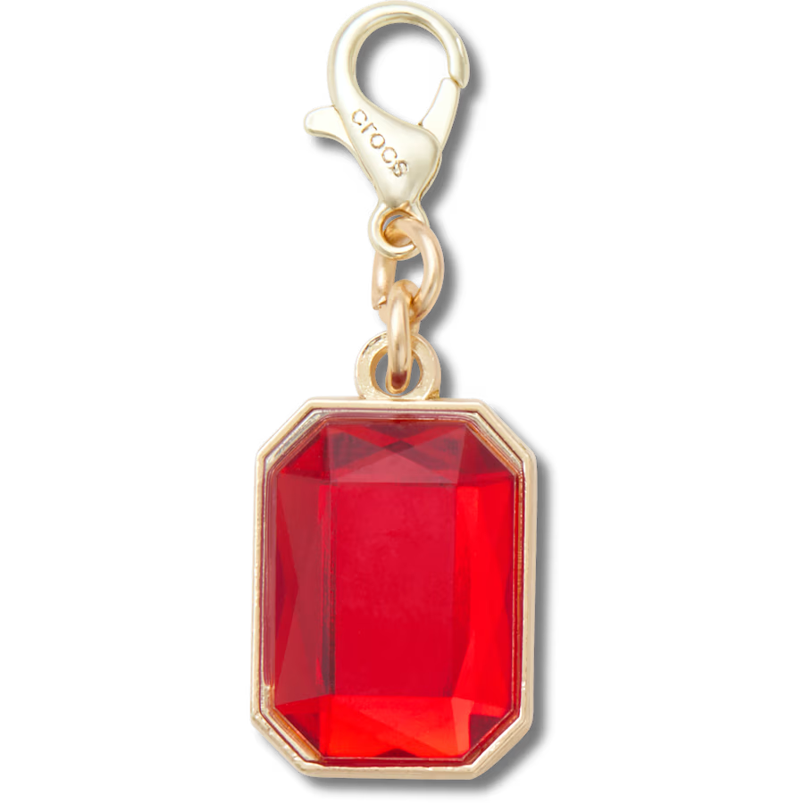 Rectangle Ruby Gem Charm