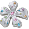 Silver Meta Gem Flower