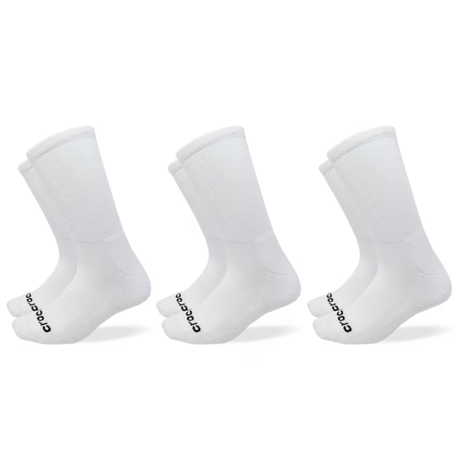 Crocs Socks Crew Texture Logo 3-Pack