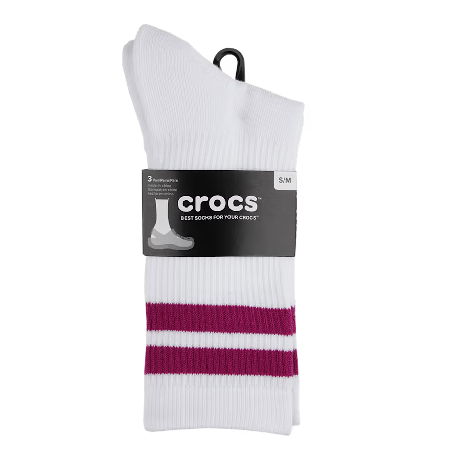 CrocsSocks Stripe Crew 3-Pack