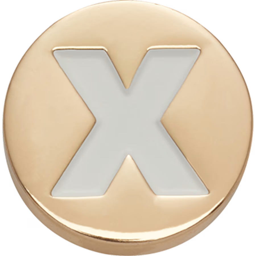 Gold Letter X