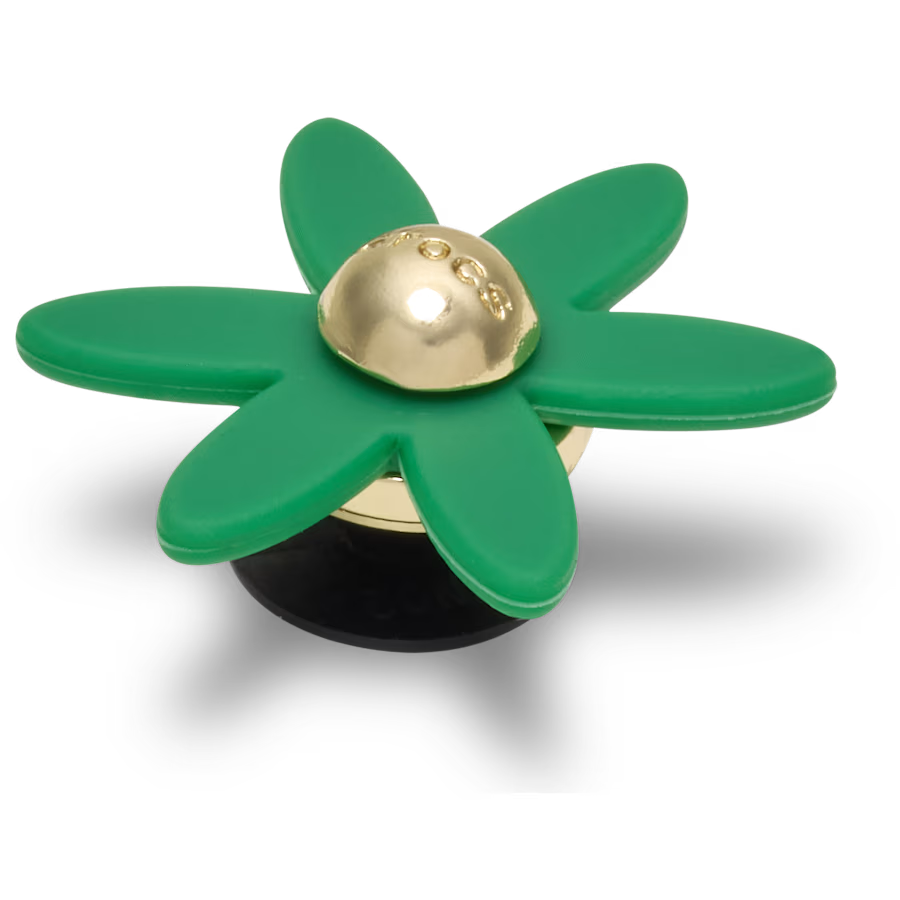 Retro Green Spinner Flower