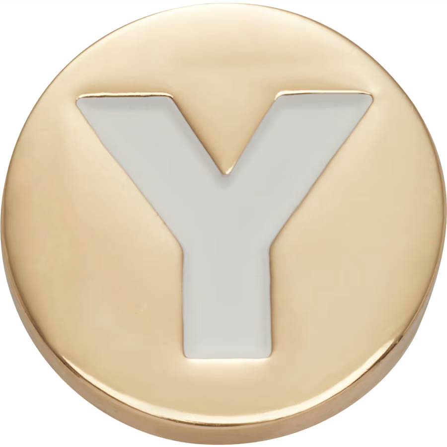 Gold Letter Y