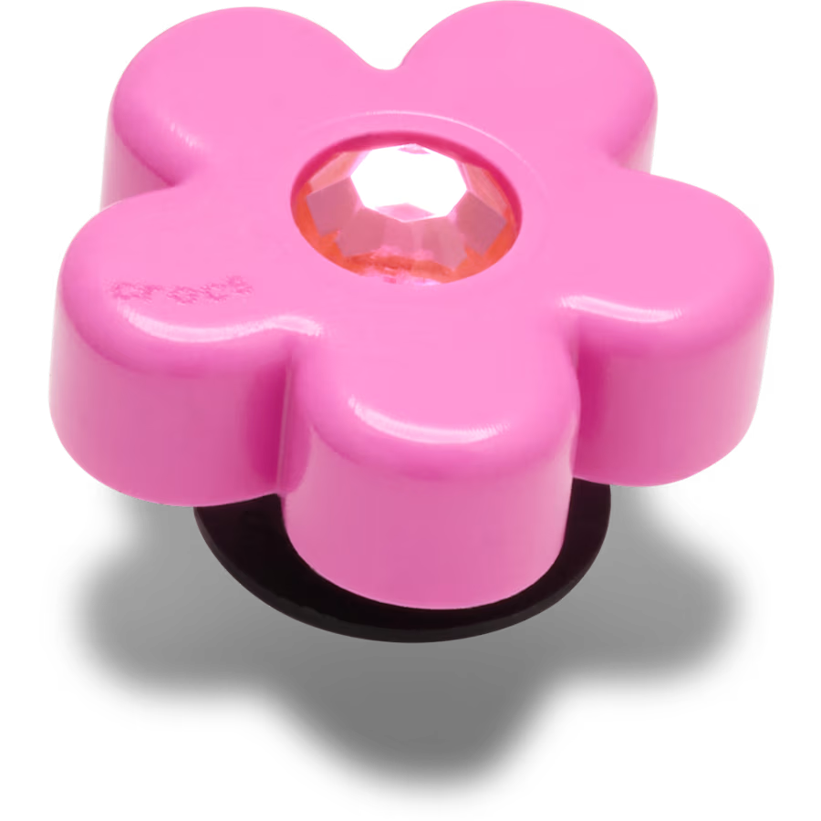 Bright Pink Flower With Gem