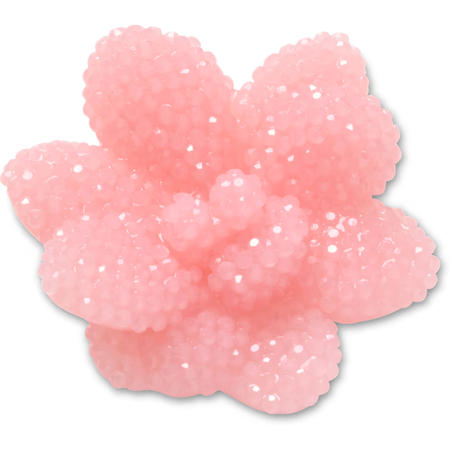 Beaded Pink Flower