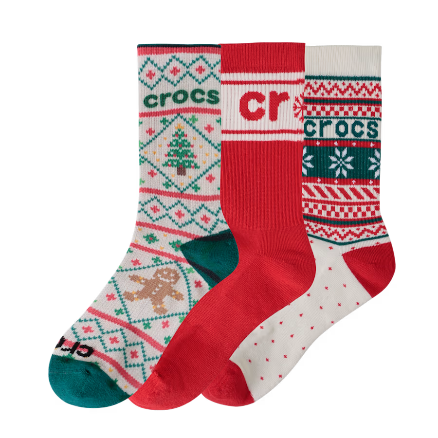 CrocsSocks Sweater Print 3-Pack