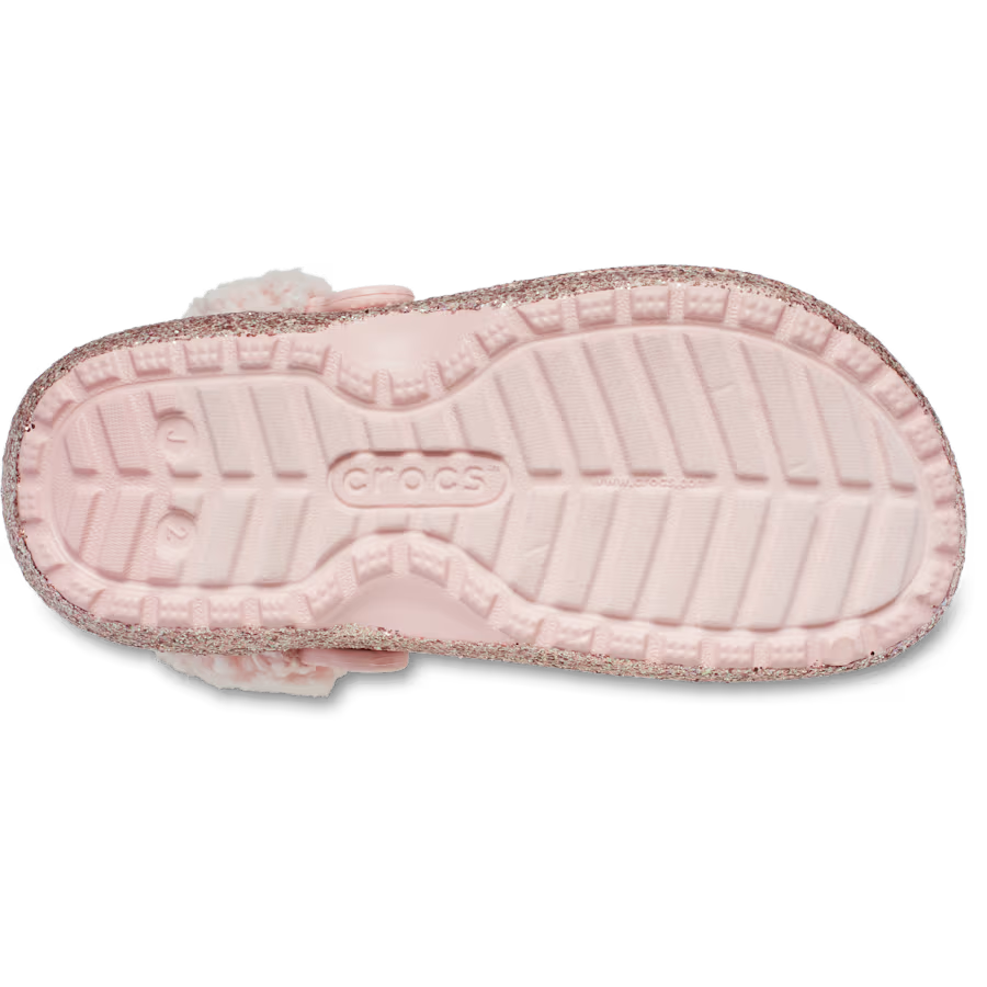 Kids’ Classic Fleece Lined Chunky Glitter Clog