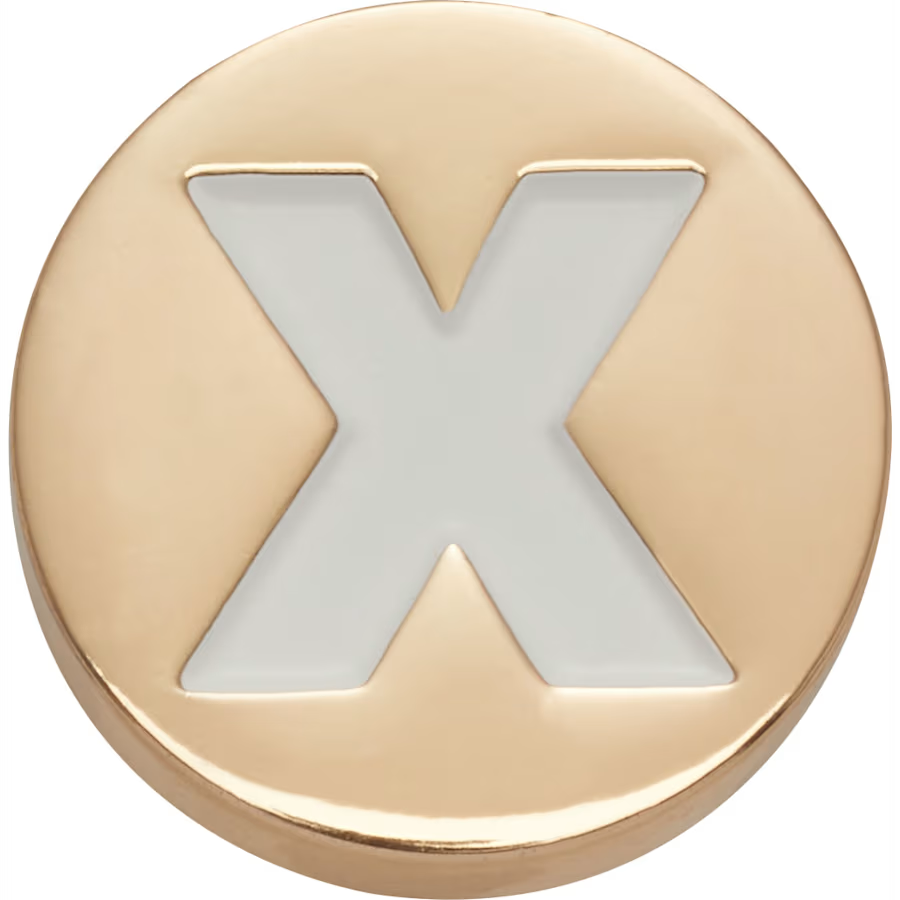 Gold Letter X