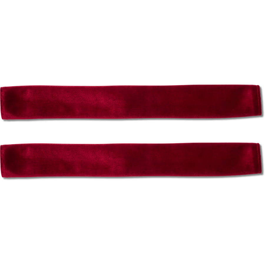 Velvet Back Strap Scrunchie Red