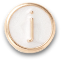 Tiny Pearlized Letter J